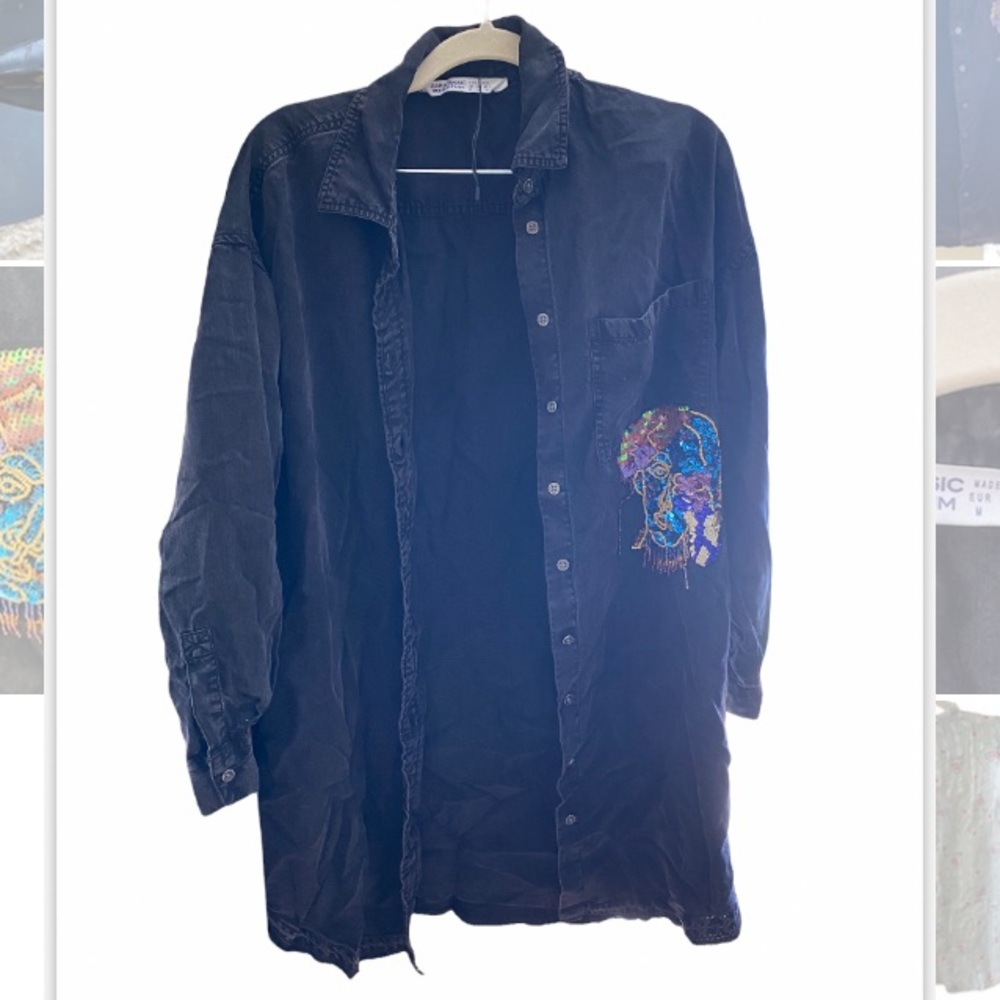 ZARA DENIM long shirt 🤪 shirt dress